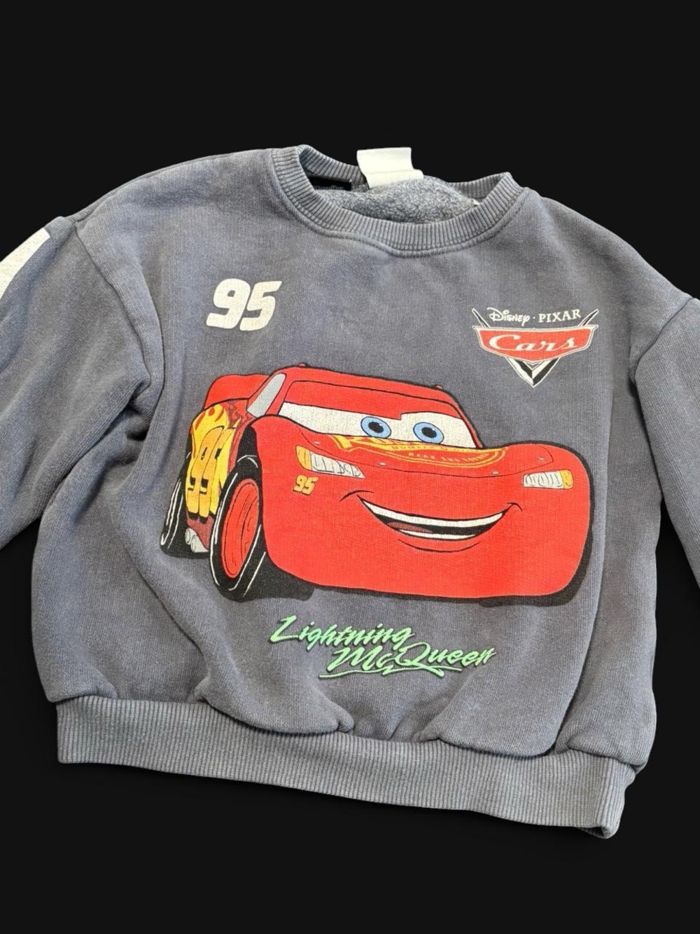Zara Disney Pixar Cars Lightning McQueen Gray Sweatshirt